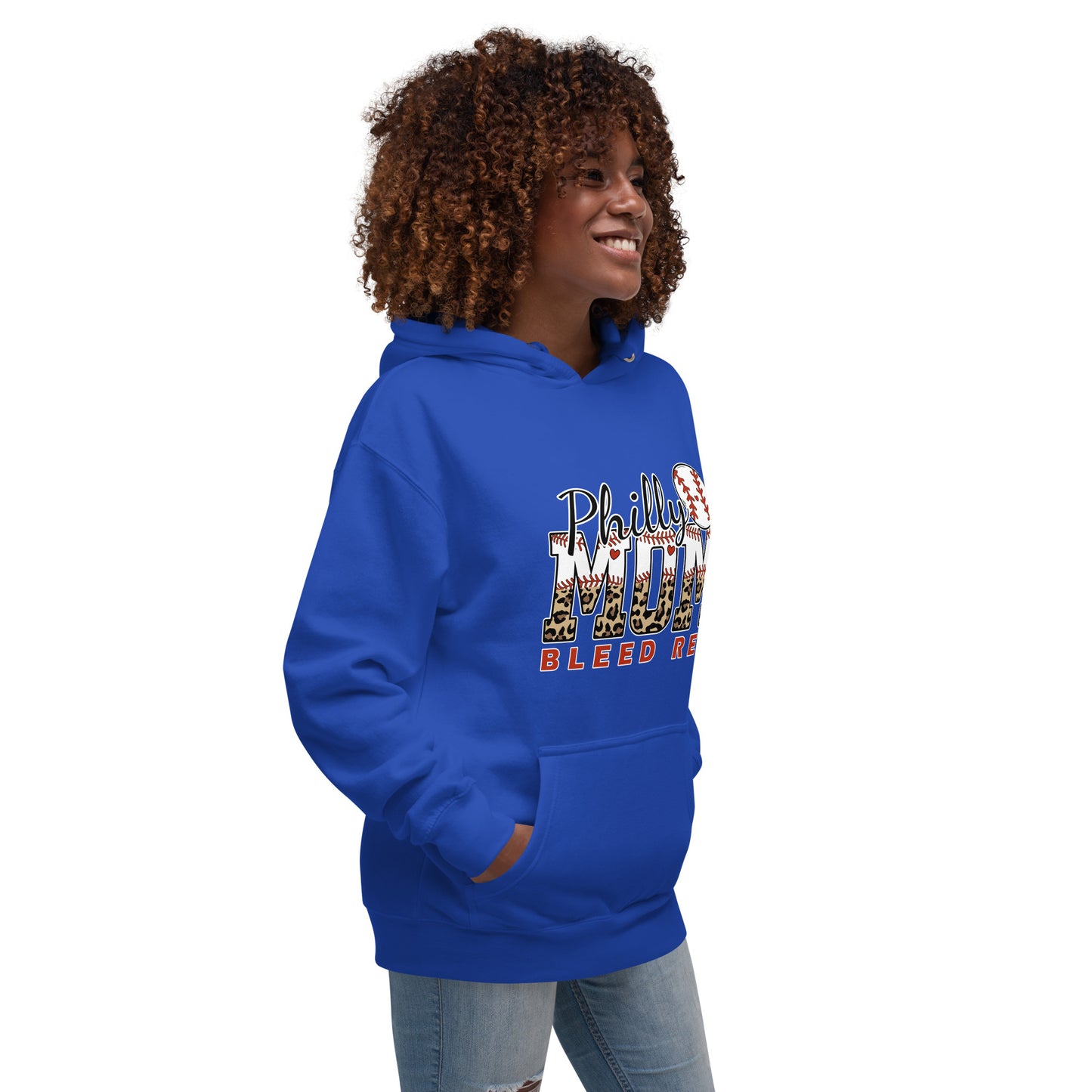 Philly Mom Bleed Red Unisex Hoodie