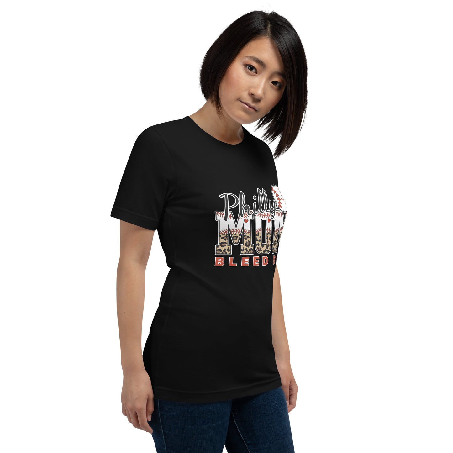 Philly Mom Bleed Red Unisex t-shirt