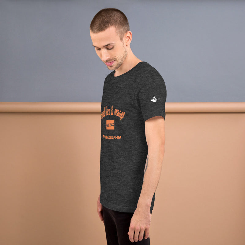 Bleed Black & Orange Unisex t-shirt