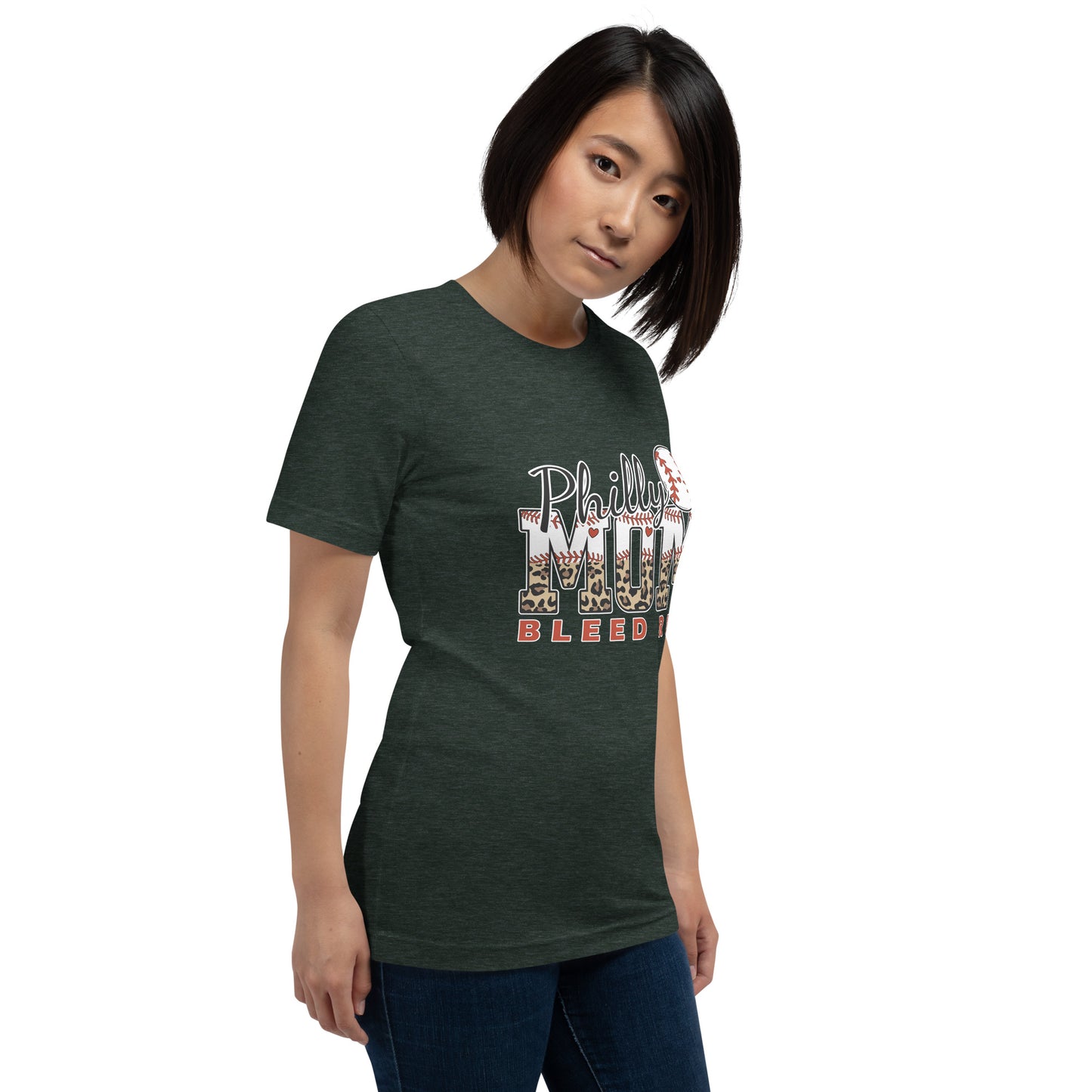 Philly Mom Bleed Red Unisex t-shirt