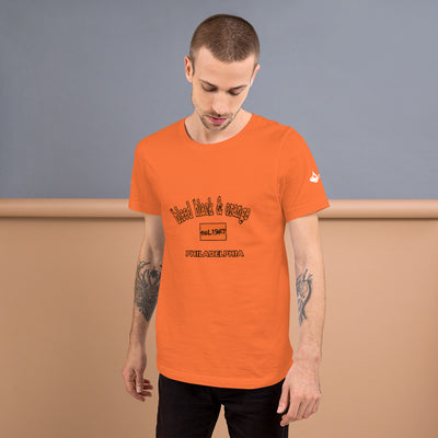 Bleed Black & Orange Unisex t-shirt