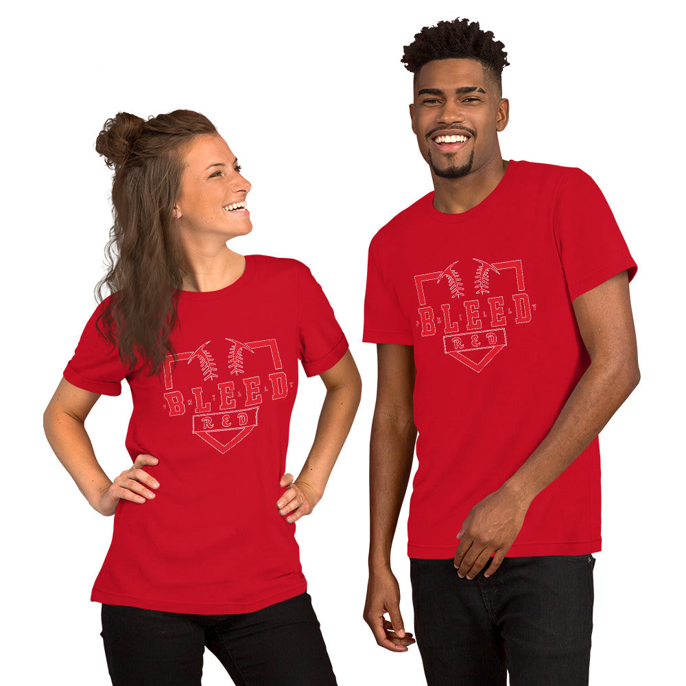 Bleed Red Unisex t-shirt