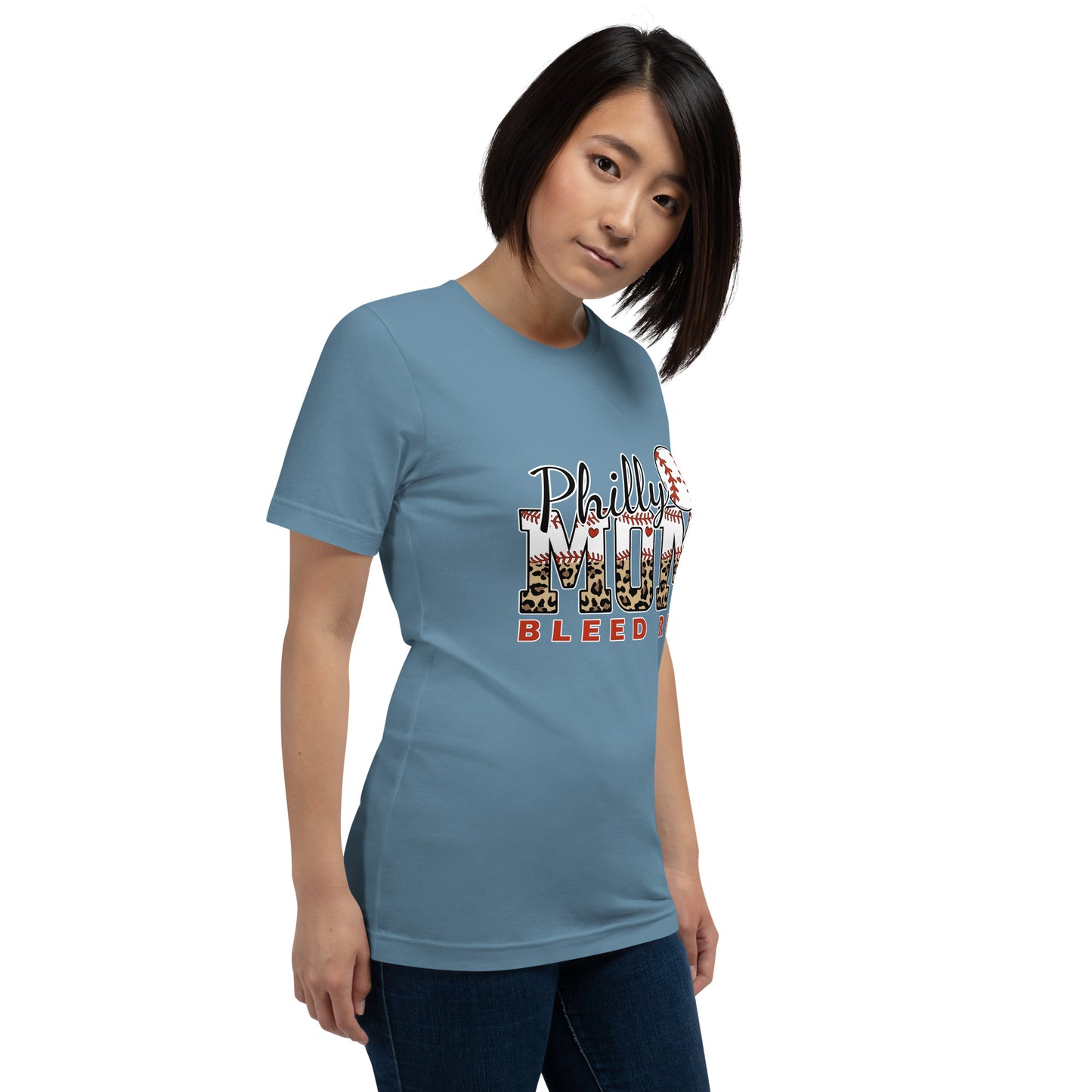 Philly Mom Bleed Red Unisex t-shirt