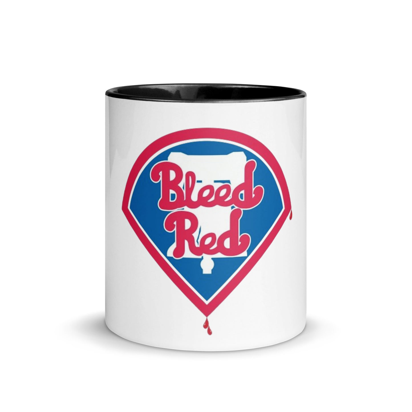 Bleed Red Mug with Color Inside