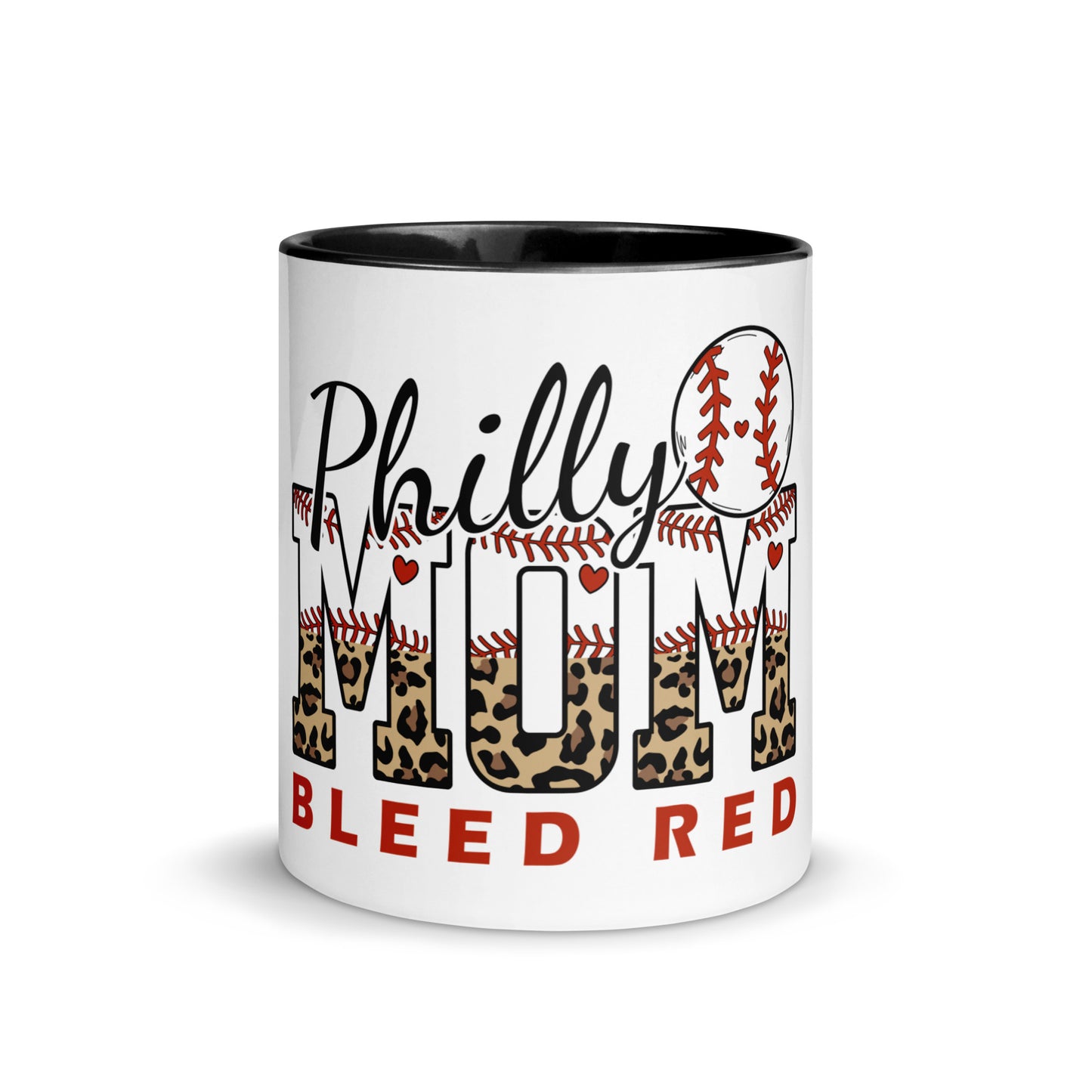 Philly Mom Bleed Red Mug with Color Inside