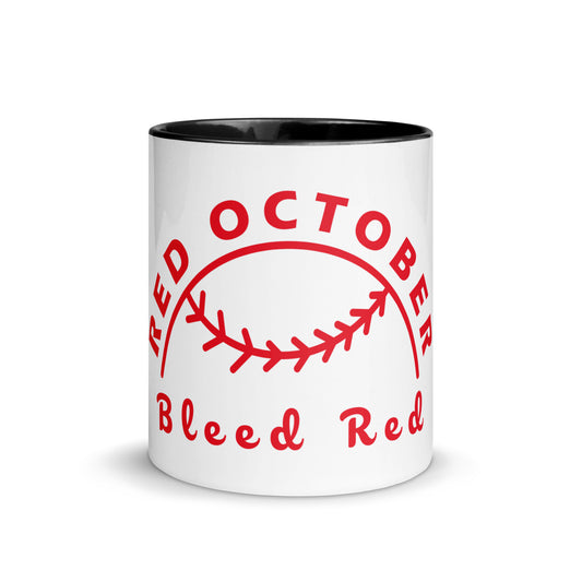 Red October Bleed Red Mug with Color Inside