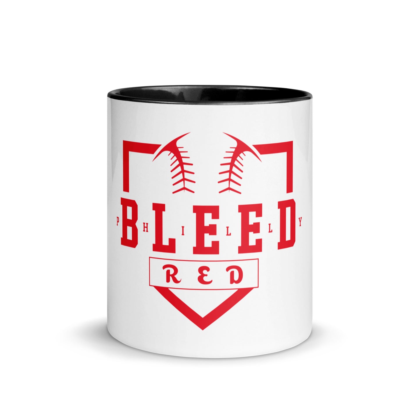 Bleed Red Mug with Color Inside