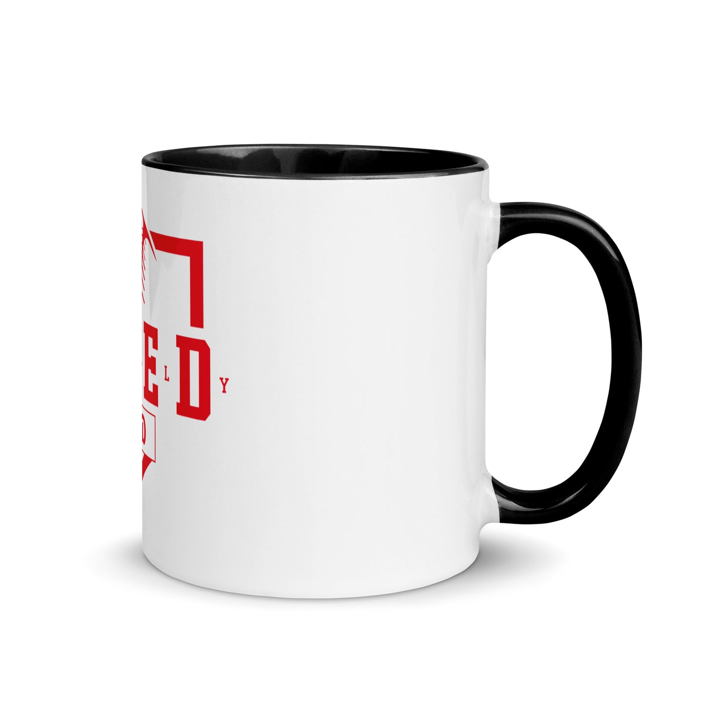 Bleed Red Mug with Color Inside