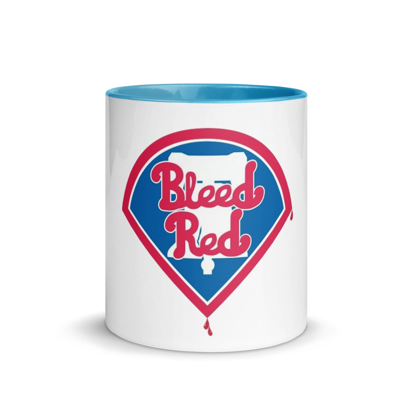 Bleed Red Mug with Color Inside