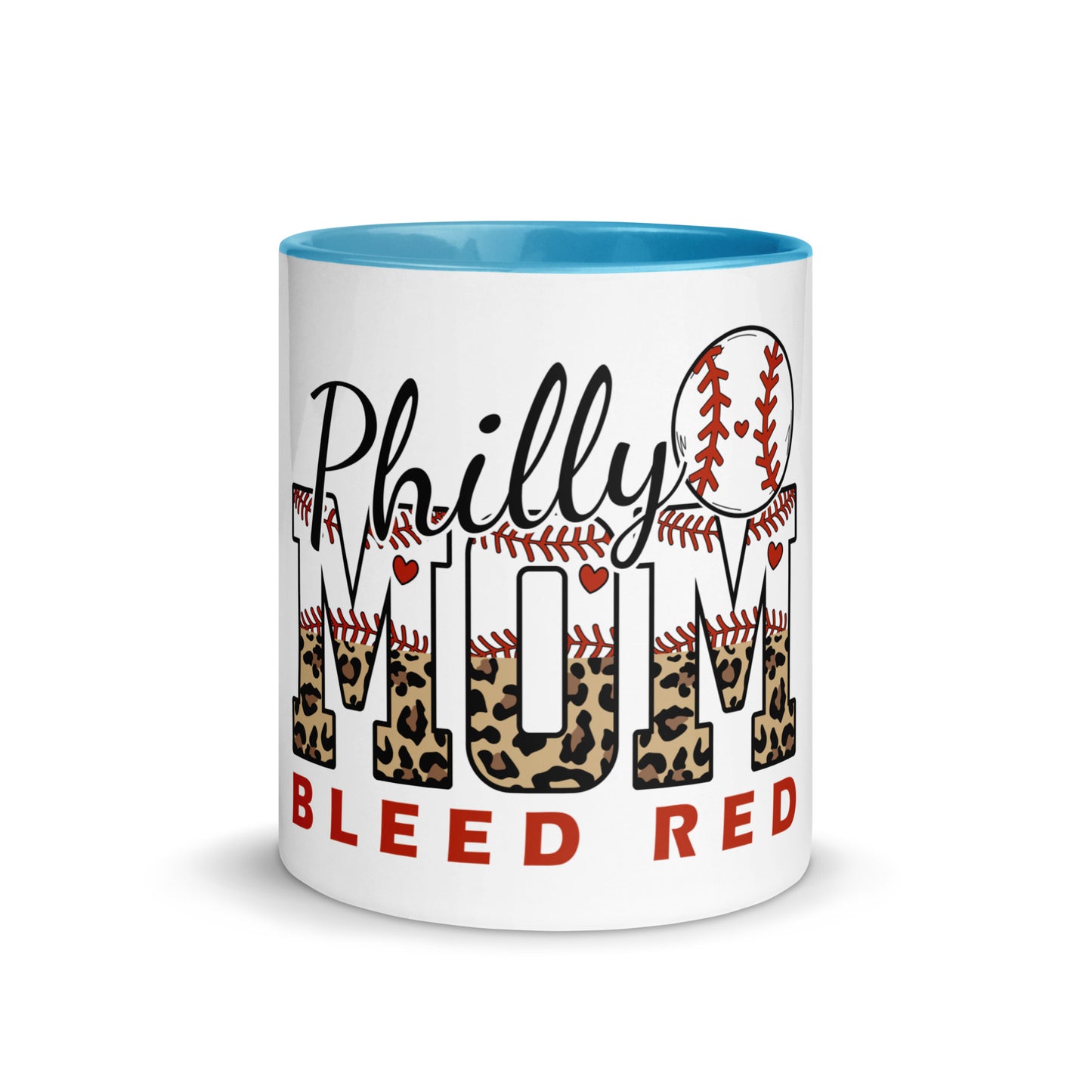 Philly Mom Bleed Red Mug with Color Inside