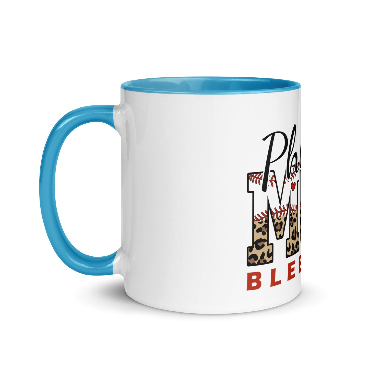 Philly Mom Bleed Red Mug with Color Inside