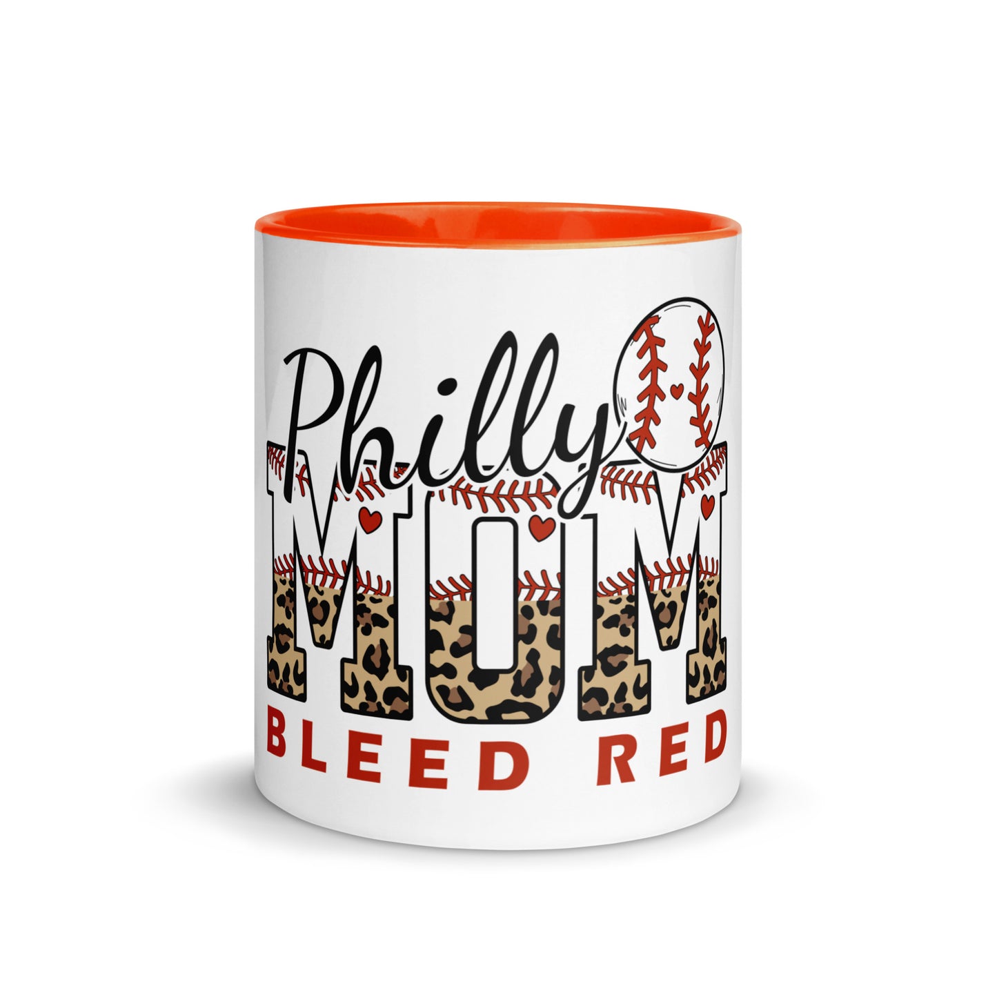 Philly Mom Bleed Red Mug with Color Inside