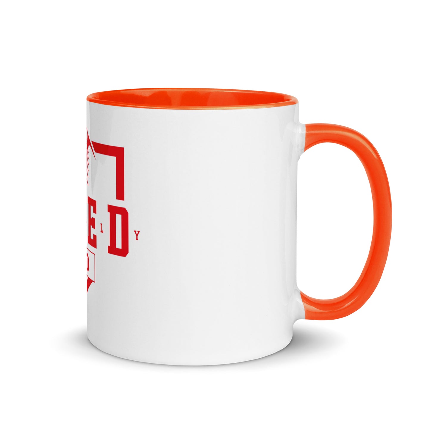 Bleed Red Mug with Color Inside