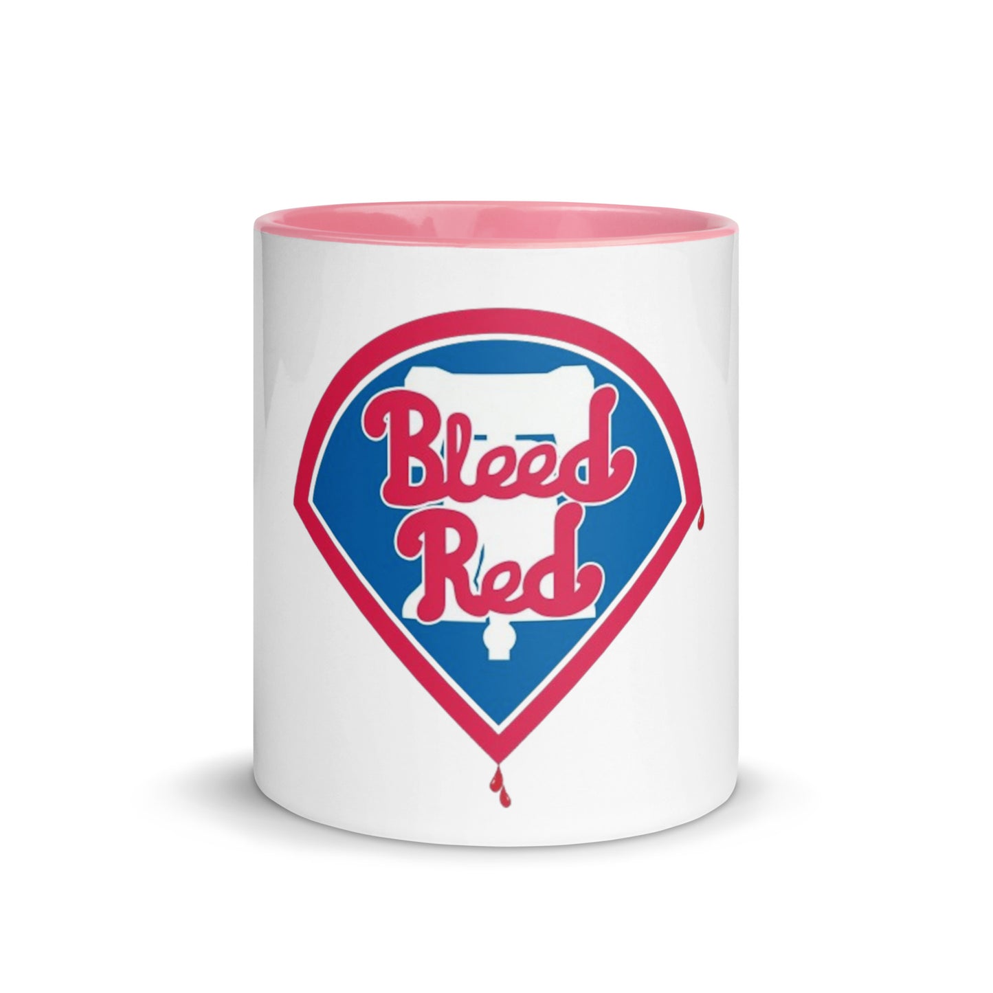 Bleed Red Mug with Color Inside