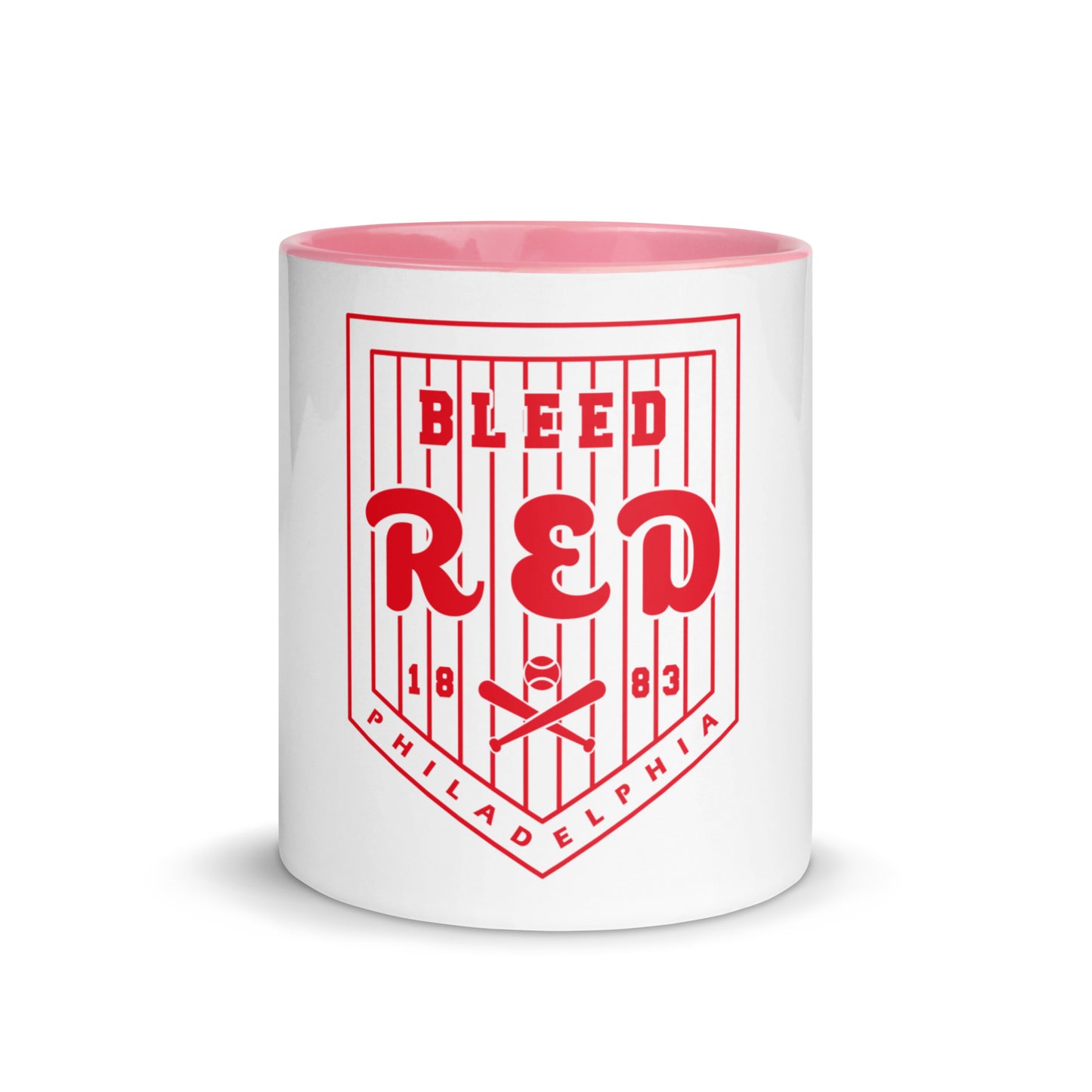 Bleed Red Mug with Color Inside