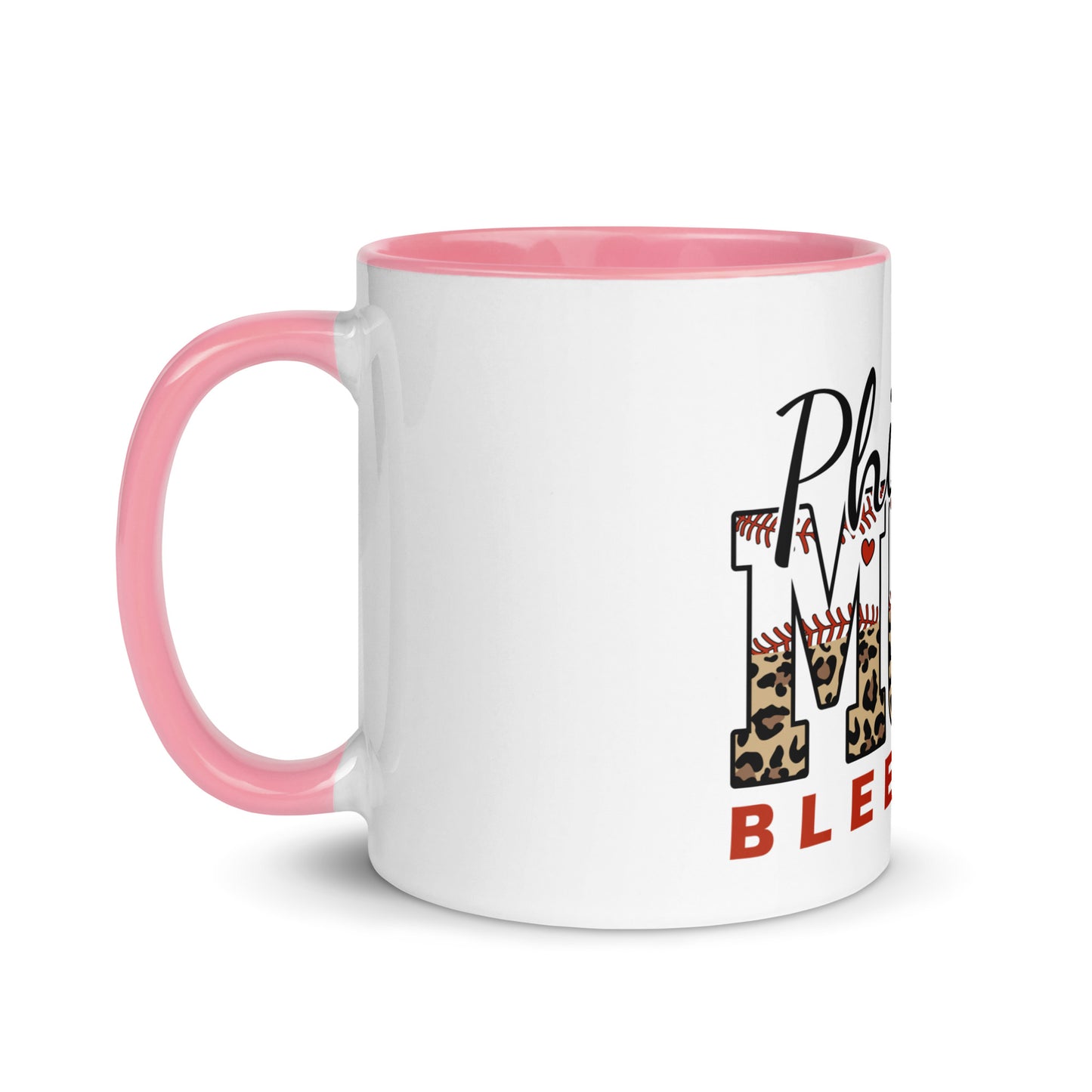 Philly Mom Bleed Red Mug with Color Inside