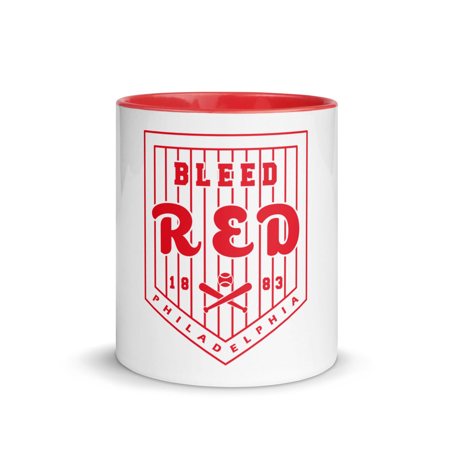 Bleed Red Mug with Color Inside