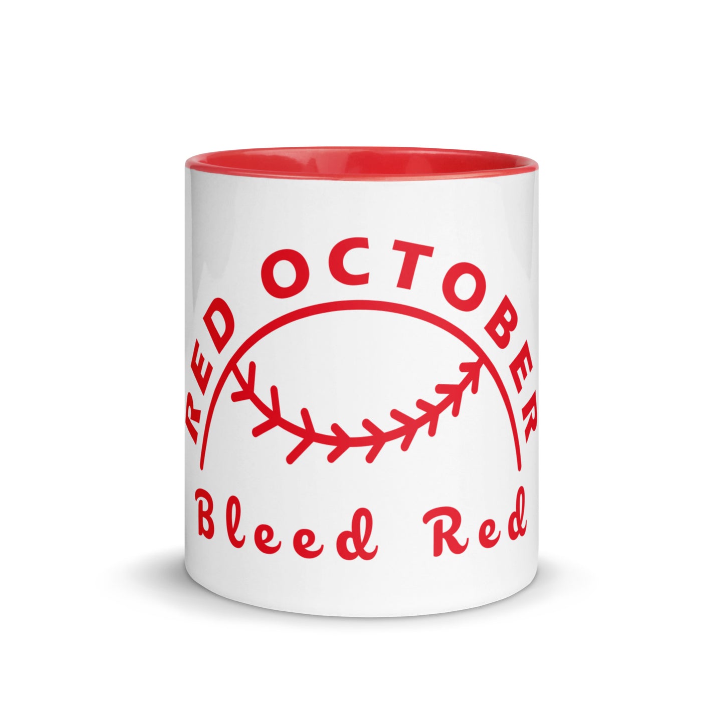 Red October Bleed Red Mug with Color Inside