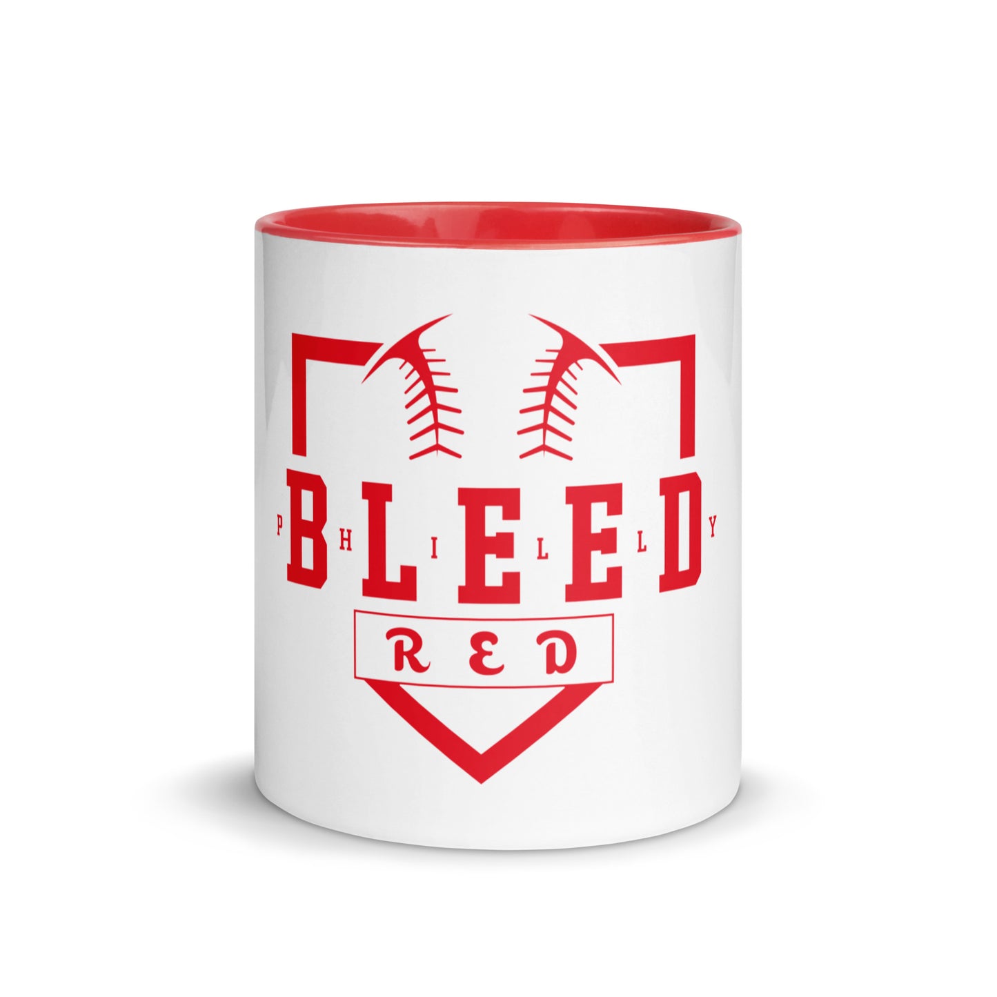 Bleed Red Mug with Color Inside