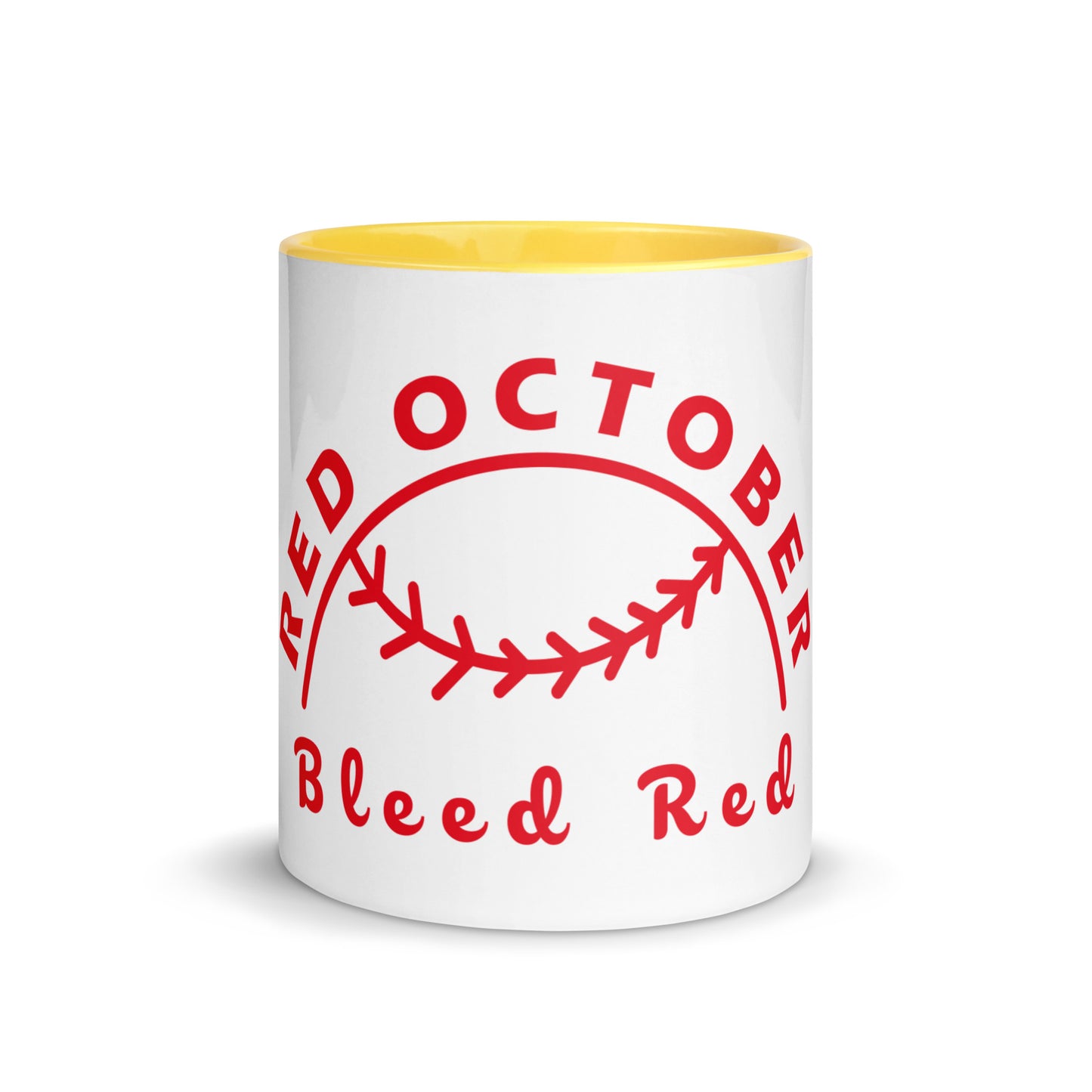 Red October Bleed Red Mug with Color Inside