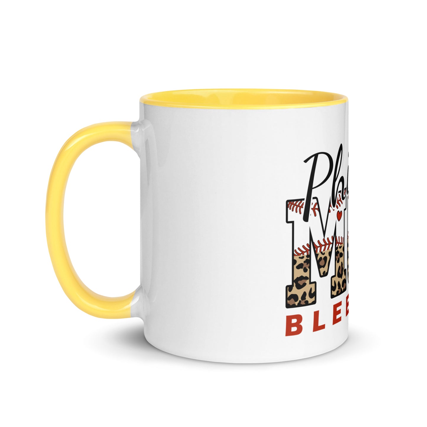 Philly Mom Bleed Red Mug with Color Inside