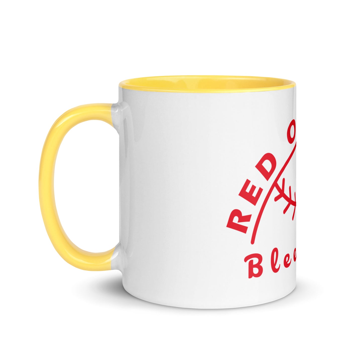 Red October Bleed Red Mug with Color Inside