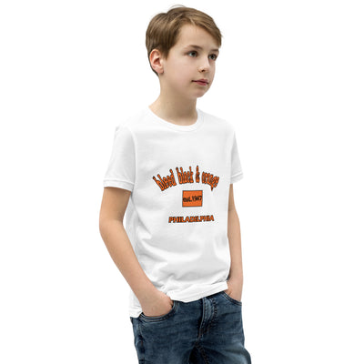 Bleed Black & Orange Kids Short Sleeve T-Shirt