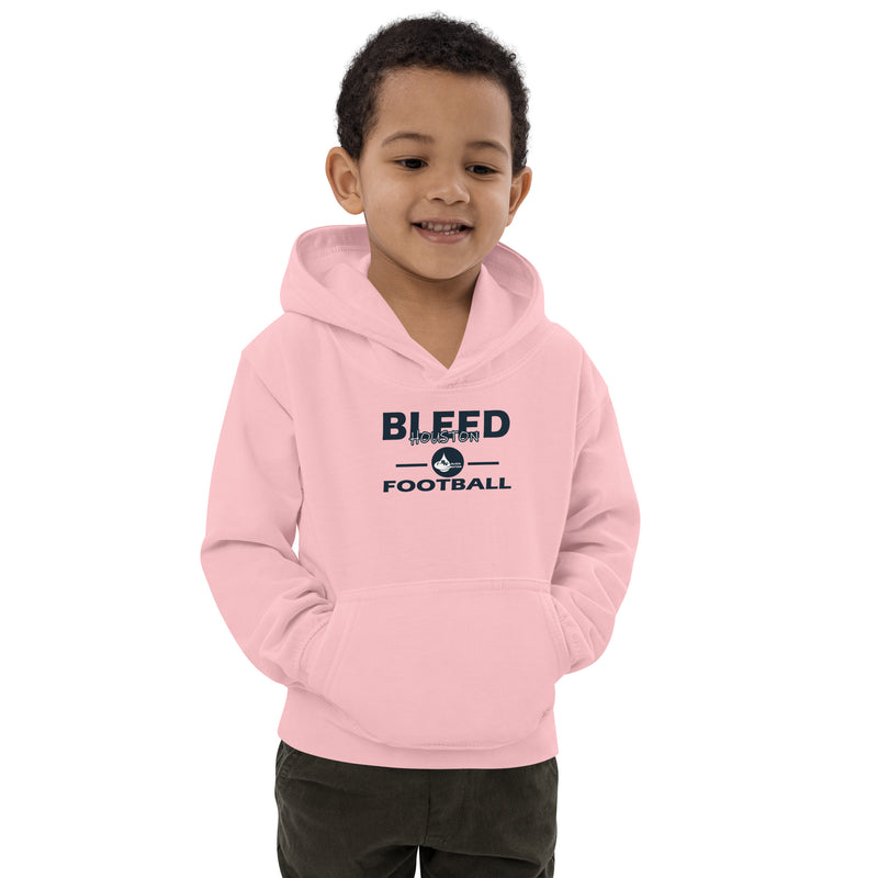 Bleed Houston Football Kids Hoodie