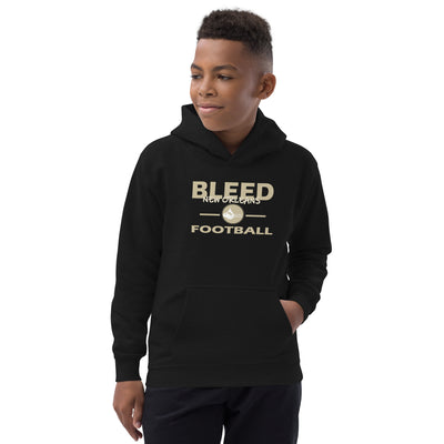Bleed New Orleans Football Kids Hoodie