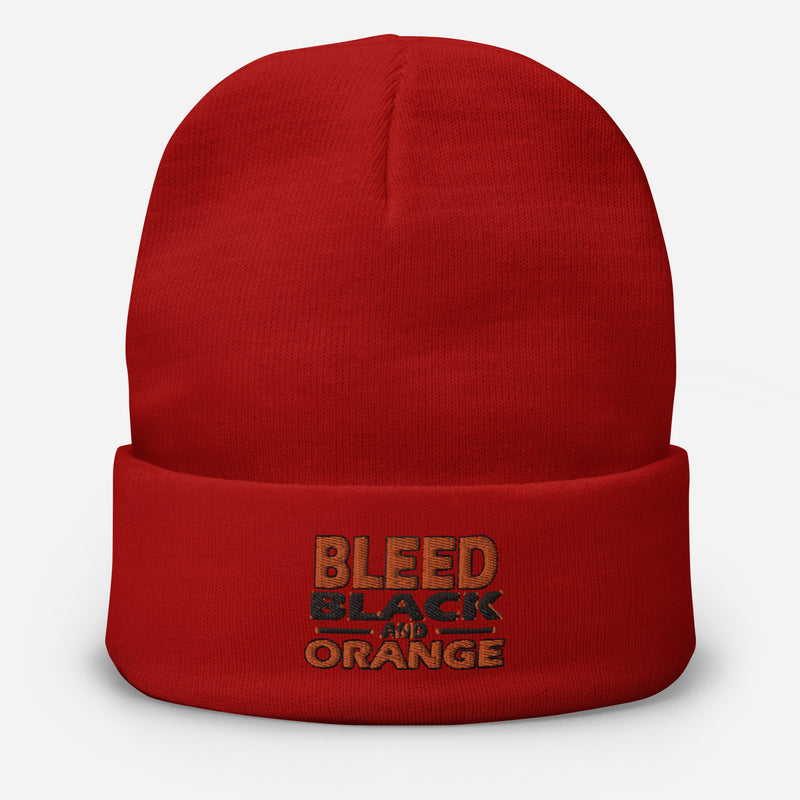 Bleed Hockey Embroidered Beanie