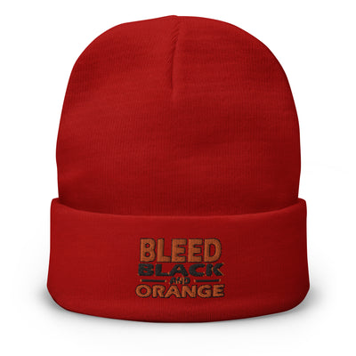 Bleed Hockey Embroidered Beanie