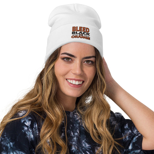 Bleed Hockey Embroidered Beanie