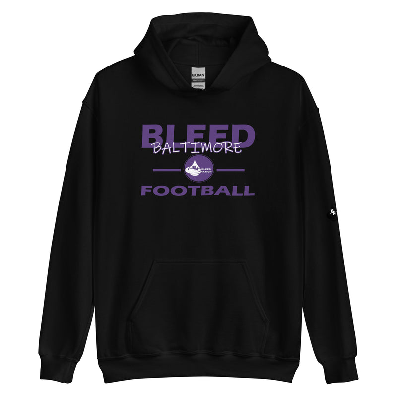 Bleed Baltimore Football Unisex Hoodie
