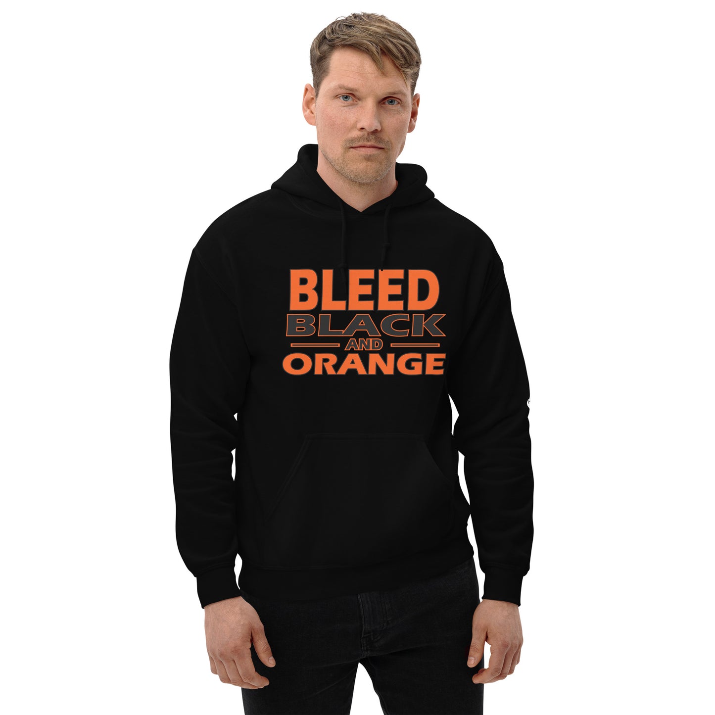 Bleed Black & Orange Unisex Hoodie