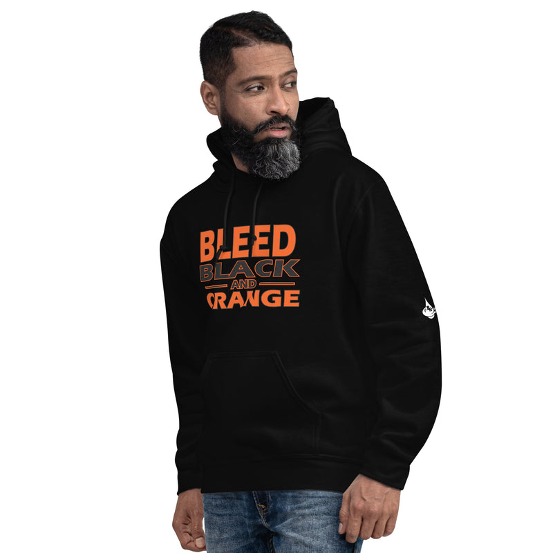 Bleed Black & Orange Unisex Hoodie