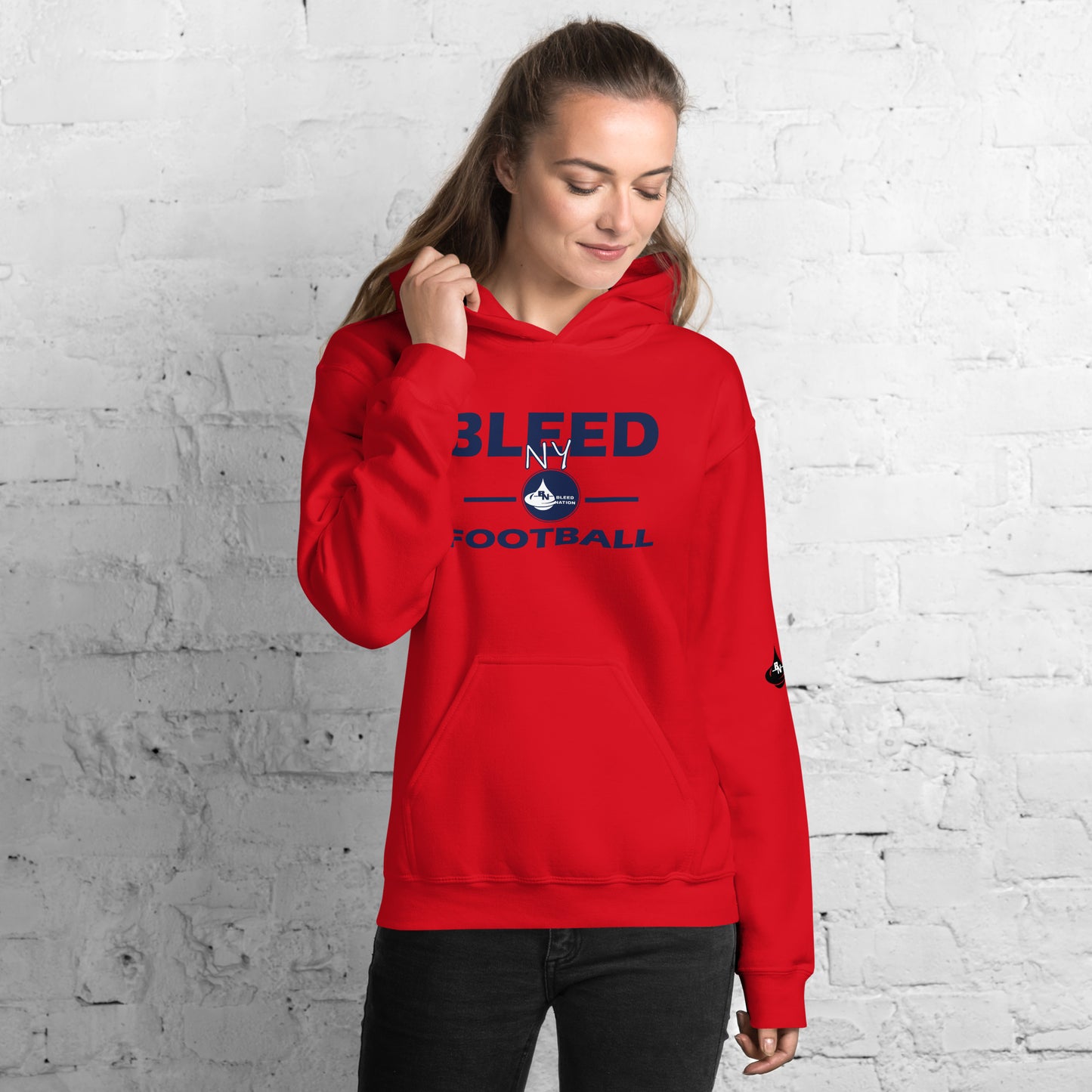 Bleed NY Football Unisex Hoodie