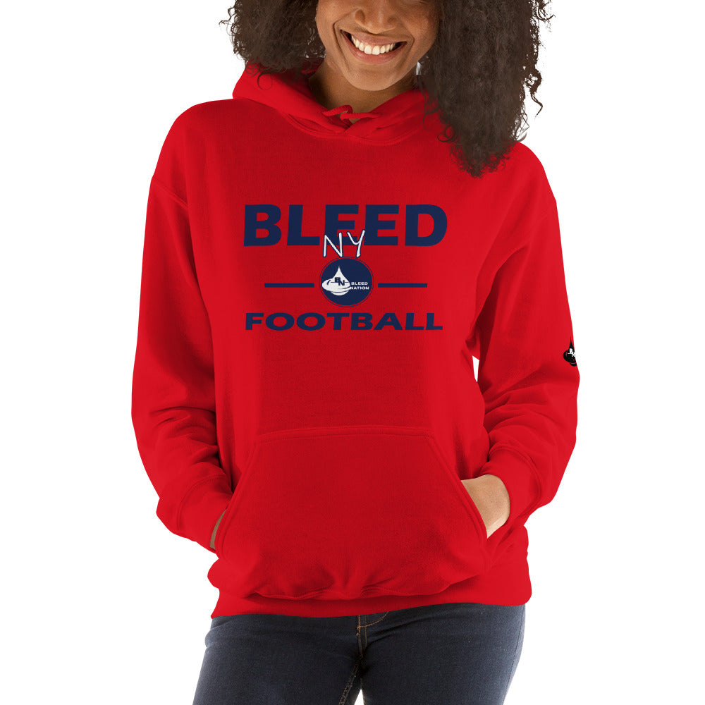 Bleed NY Football Unisex Hoodie