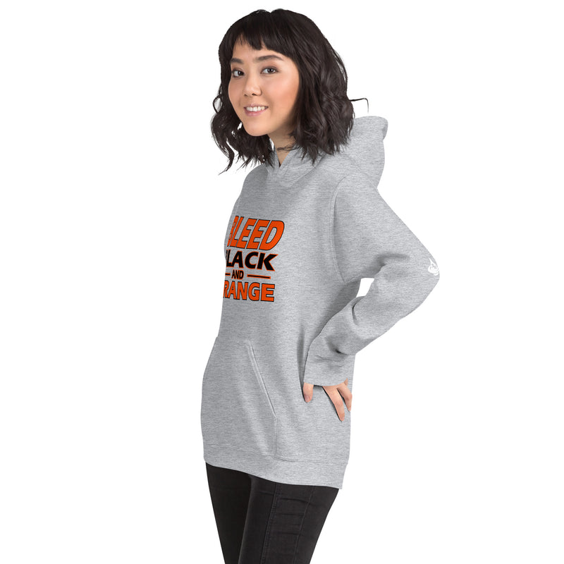 Bleed Black & Orange Unisex Hoodie