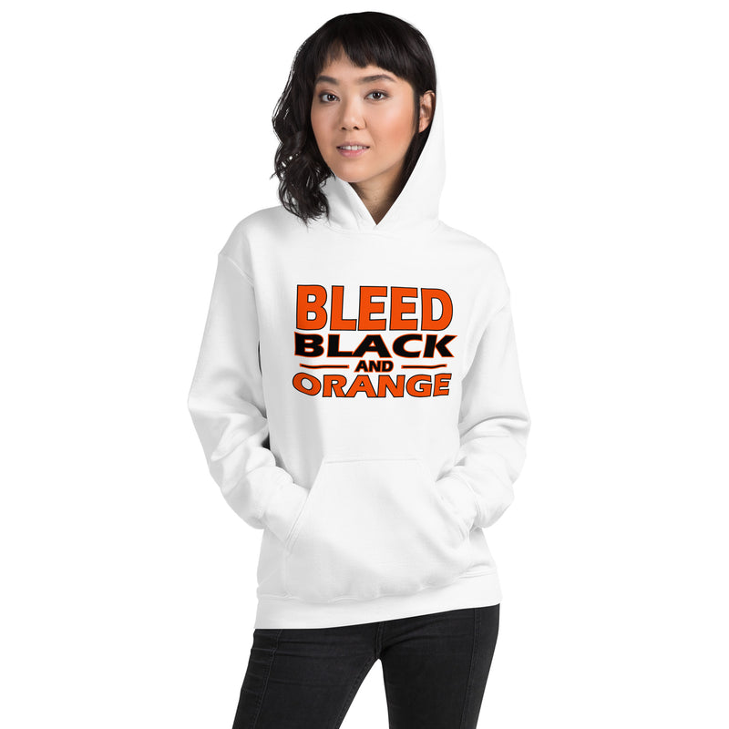 Bleed Black & Orange Unisex Hoodie