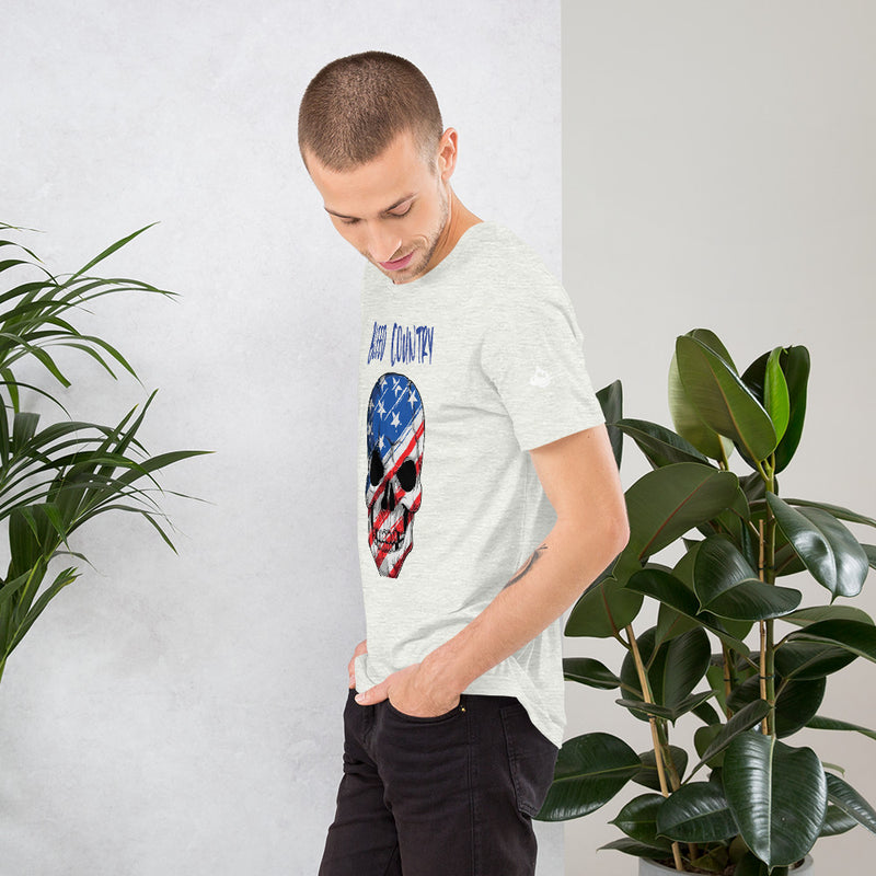 Skeleton Patriotic Mask Unisex t-shirt