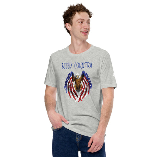 Bleed Skeleton Eagle Unisex t-shirt