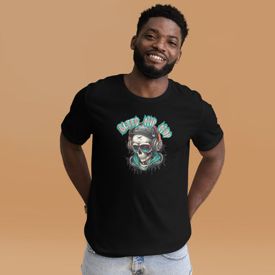 Bleed Skeleton Earphones Unisex t-shirt