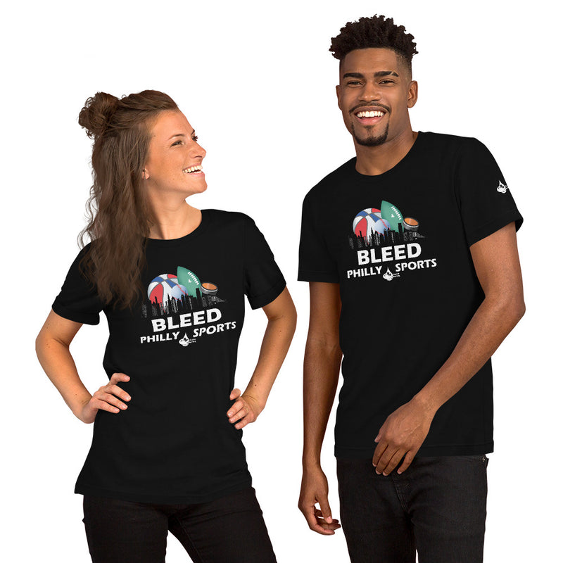 Unisex Short Sleeve Soft and Comfortable Printed Sports T-shirt