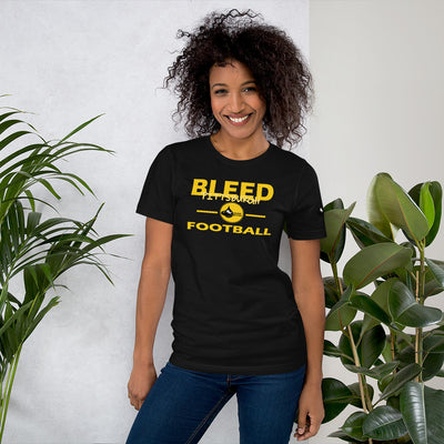 Bleed Pittsburgh Football Unisex t-shirt