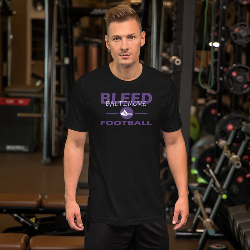 Bleed Baltimore Football Unisex t-shirt