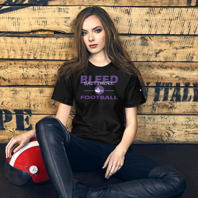 Bleed Baltimore Football Unisex t-shirt