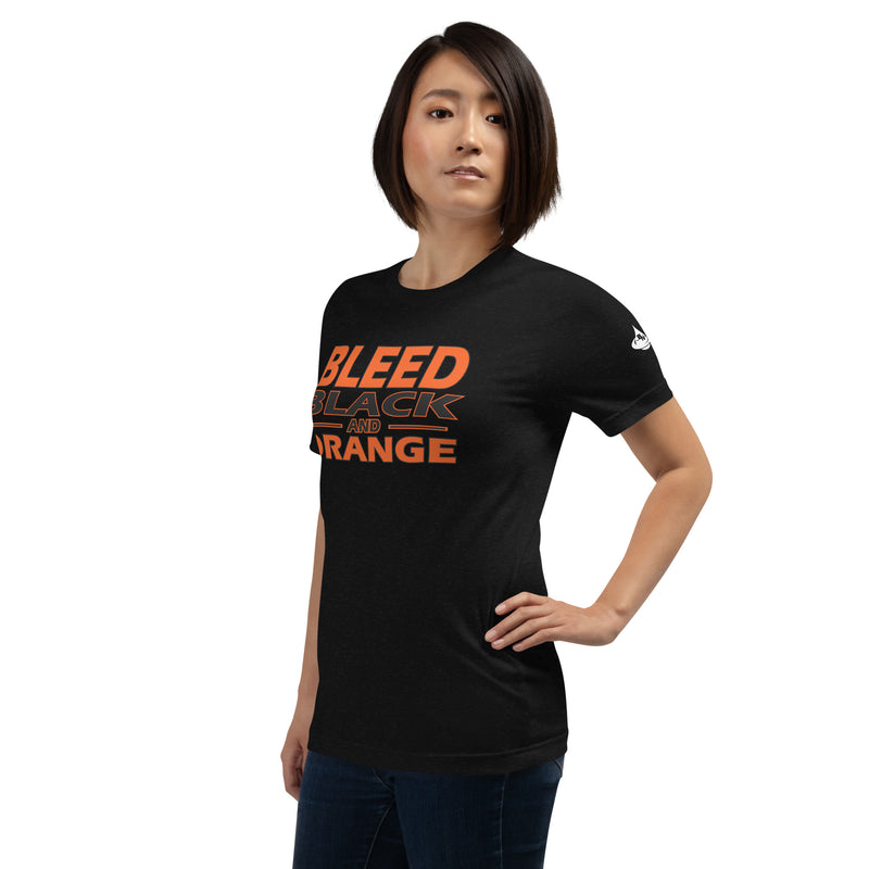 Bleed Black & Orange  Unisex t-shirt