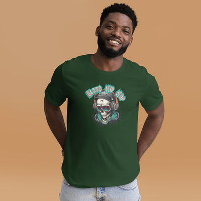Bleed Skeleton Earphones Unisex t-shirt