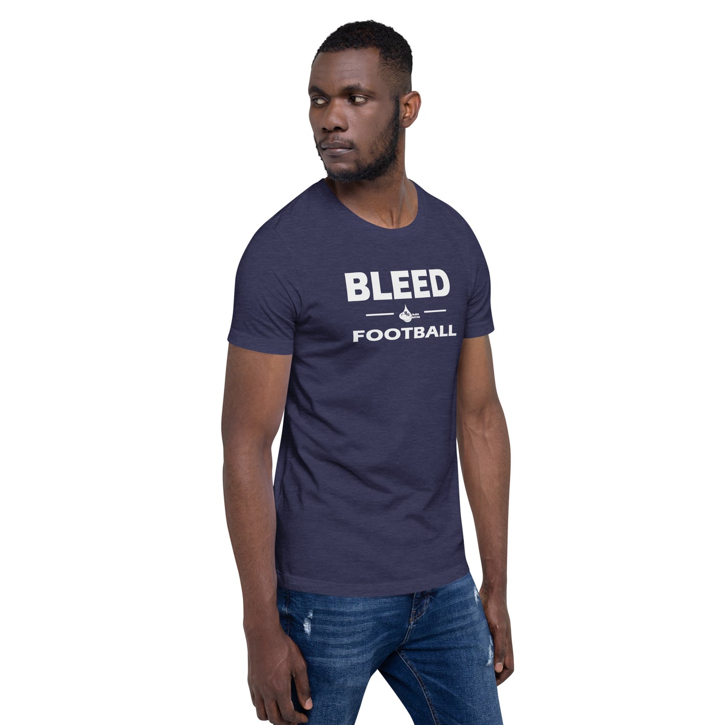 Best Unisex High Quality Short Sleeve Bleed Football Printed T-shirt