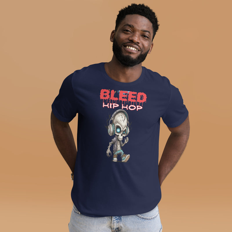 Bleed Skeleton Graffiti Unisex t-shirt